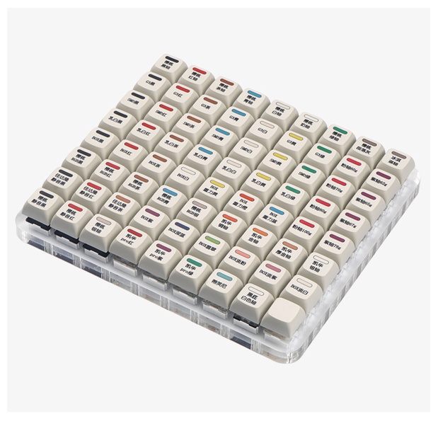 Cherry MX Kailh Box Gateron Switch Tester 72-Key Mechanical Keyboard ...