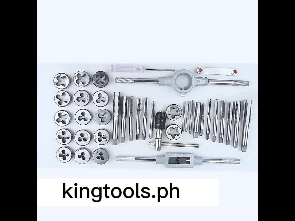 40Pcs Threading Tap and Die Set Metric hand tap set threader tool ...