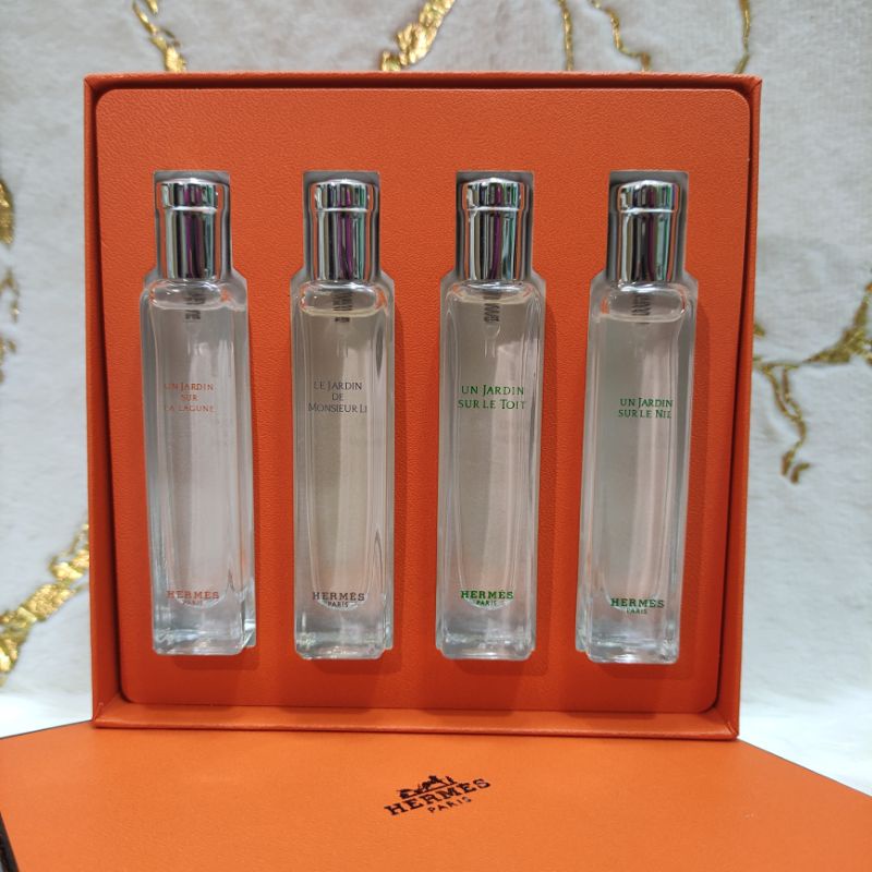 Hermes perfume set of 4 clearance price