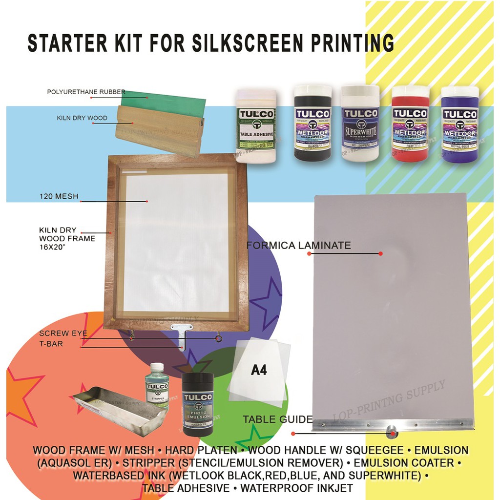 Starter Kit for Silkscreen Printing w/ Hard Platen Shopee Philippines