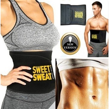 Sweet Sweat Weight Loss Slimming Waist Trainer Fitness Belt Shapewear Burn Fat Waist Trimmer Belt