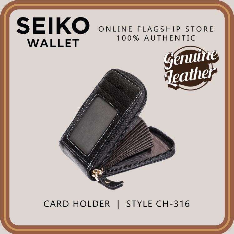 Seiko Wallet Genuine Leather Card Holder CH 316 Shopee Philippines