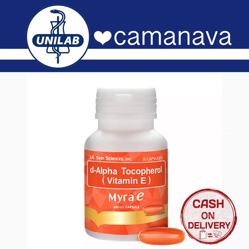 myra e capsule ※Unilab Myra E vitamin E 400IU 30s 300IU 30s Capsule d