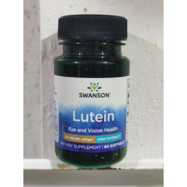 Swanson Lutein 20mg softgel eye vision retina macula multivitamin ...