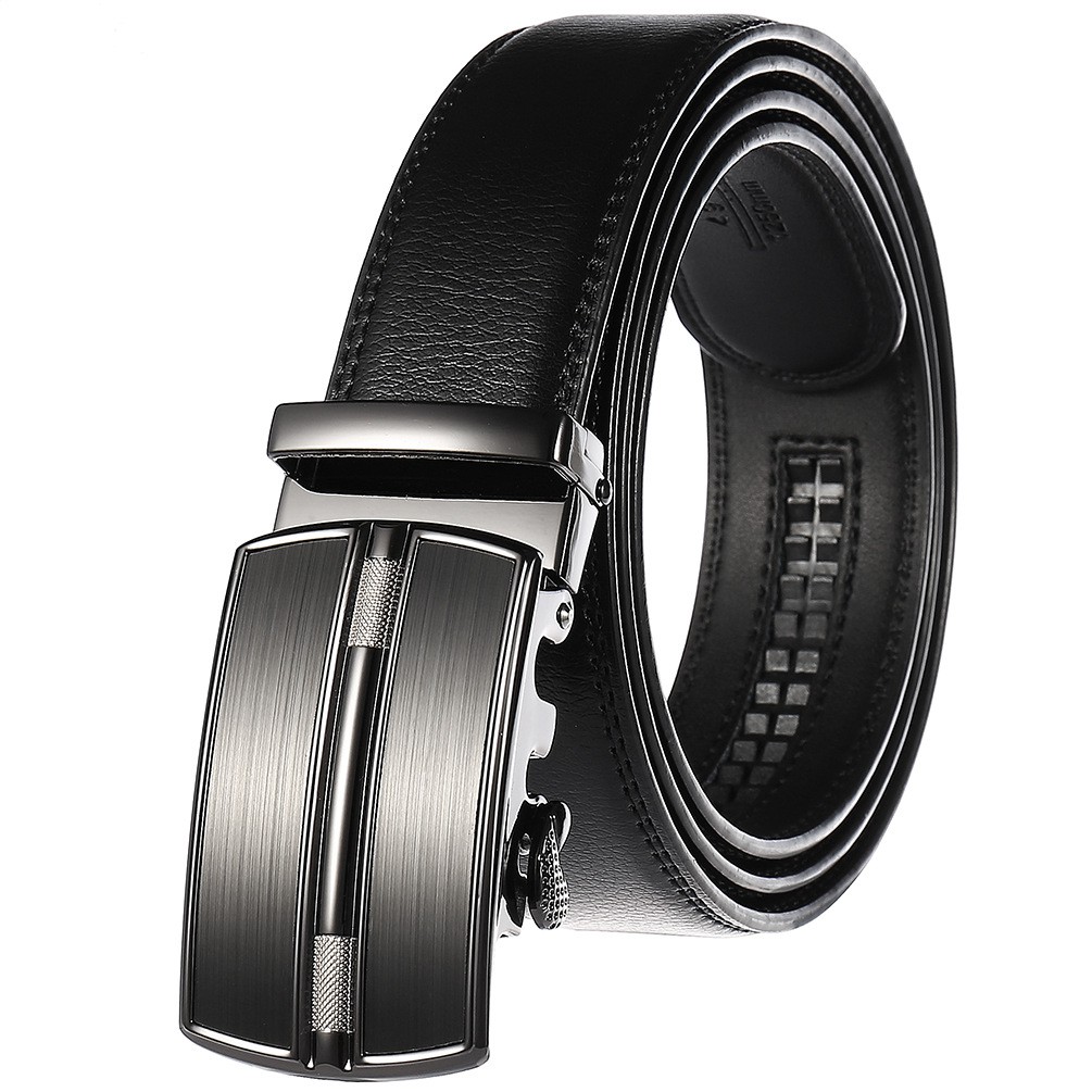 Genuine Leather Belt For Men Belt For Jeans Automatic Buckle Leather ...