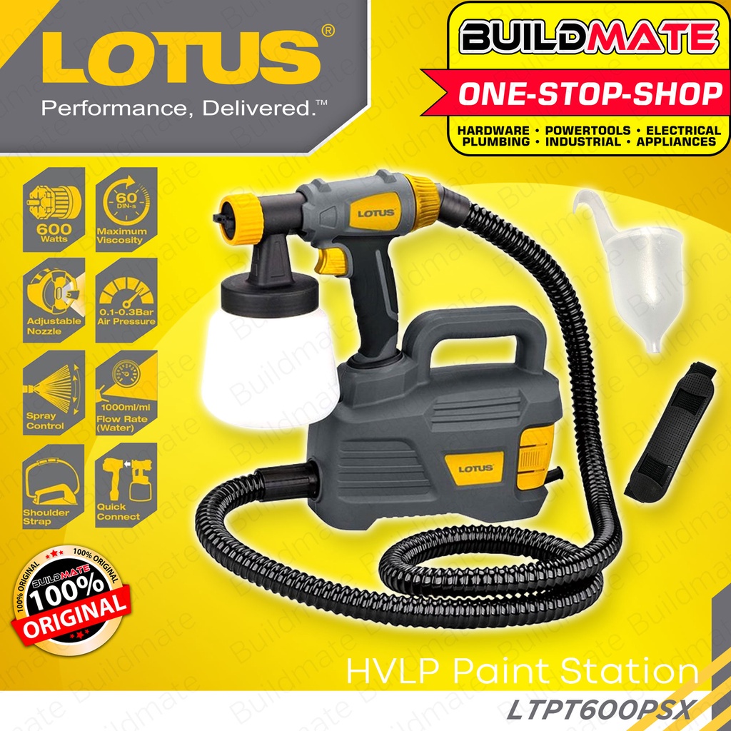 LOTUS HVLP Paint Station Electric Spray Gun 600W LTPT600PSX Total Power
