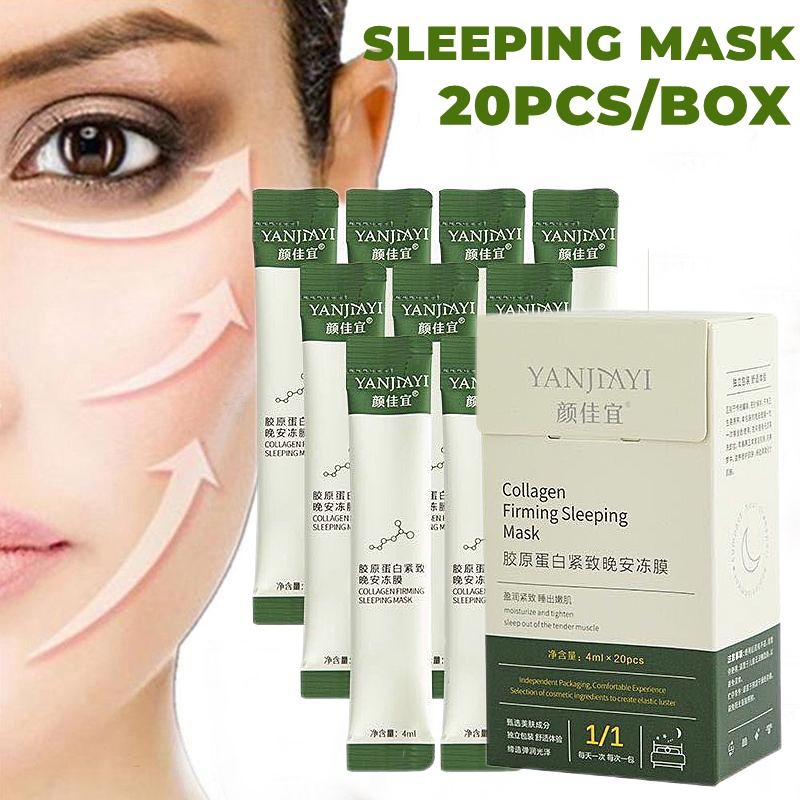 20pcs-yanjiayi-collagen-firming-sleeping-mask-face-hydrating-whitening