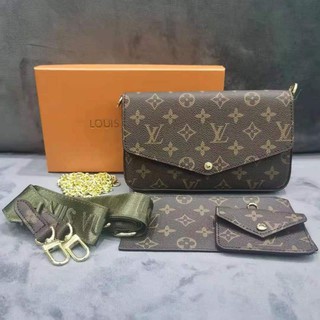 LV FAVORITE Sling bag 3 in 1 set Louis Vuitton W/receipt COD