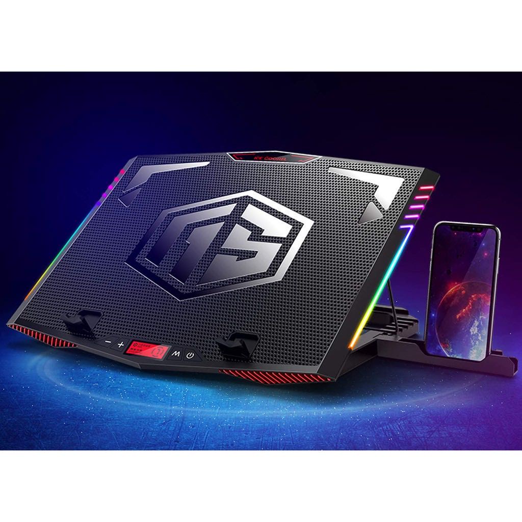 New Laptop Cooling Pad RGB Gaming Laptop Cooler, Laptop Fan Bracket ...