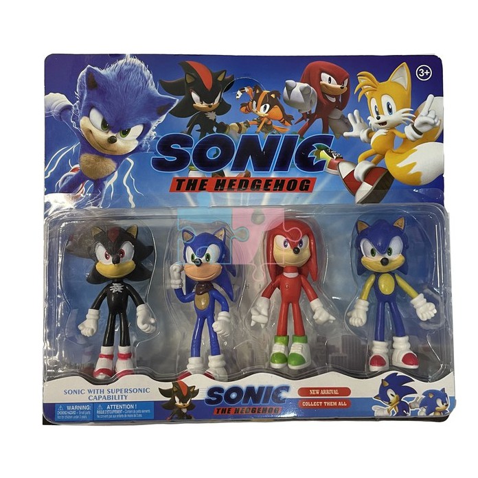 Sonic The Hedgehog Figurine 4 in 1 Toy Knuckles Tails Shadow Toys ...