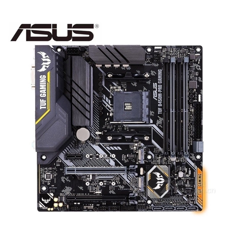 For ASUS TUF B450M-PRO B450M-PLUS GAMING Socket AM4 DDR4 64GB USB2.0 ...