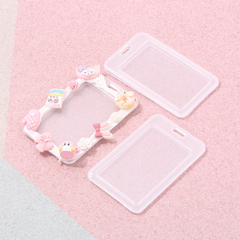 10pcs Transparent ID Card Holder IC Card Holder Bus Card Student ID ...