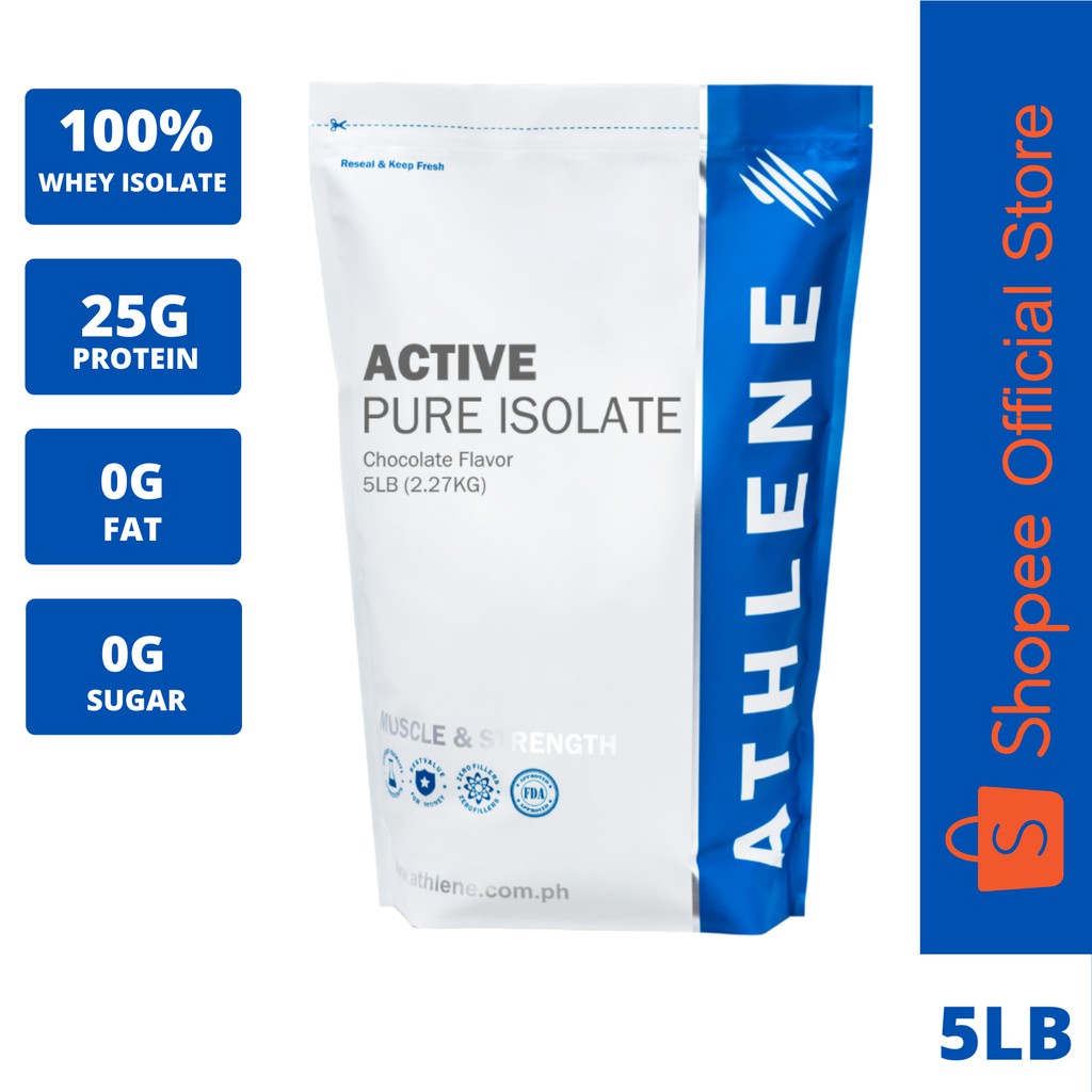 ACTIVE Pure Isolate 5LB 100 Whey Protein Isolate Powder Shopee