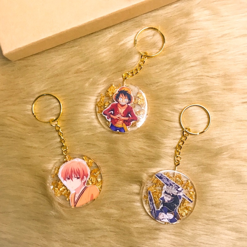 Custom on sale anime keychains