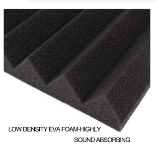 Plextone 1/12 Pcs Acoustic Sponge Studio Foam Panel Soundproof ...