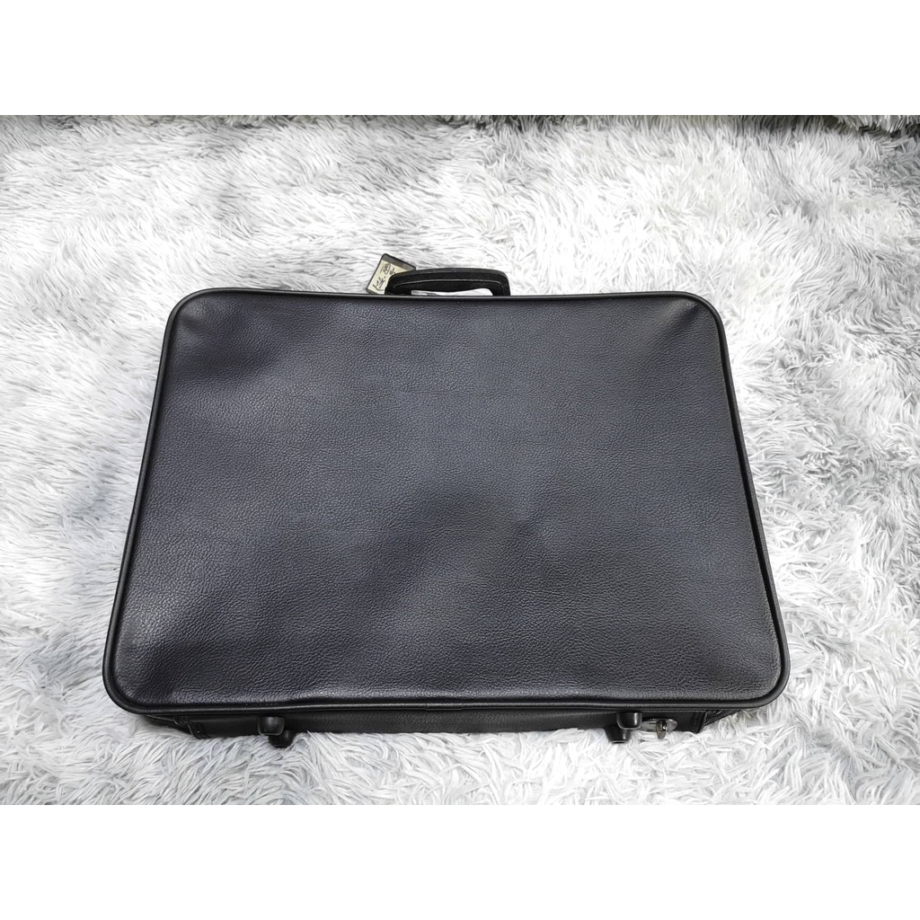 Black Leather Luggage Bag | Shopee Philippines