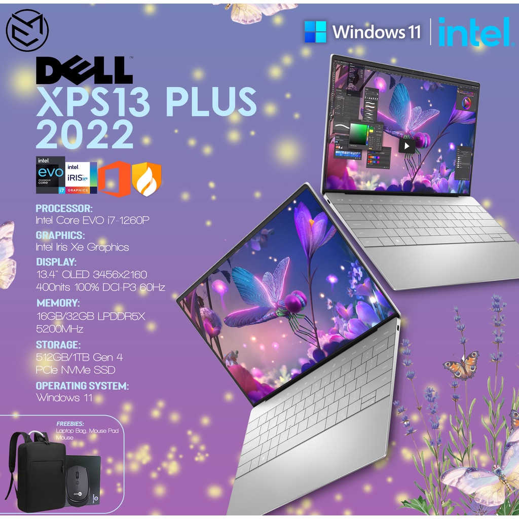 Pre Order Dell Xps 13 Plus I7 1260p Xe Graphics Oled 134 3456x2160 16gb32gb Lpddr5 512gb1tb 6532