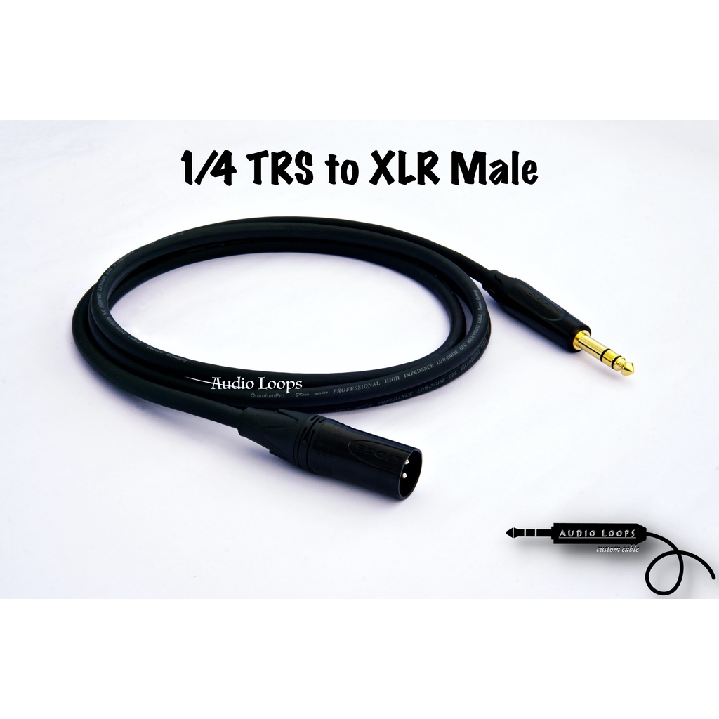 1/4 TRS to XLR/Audio Loops Affordable Professional Studio monitor cable