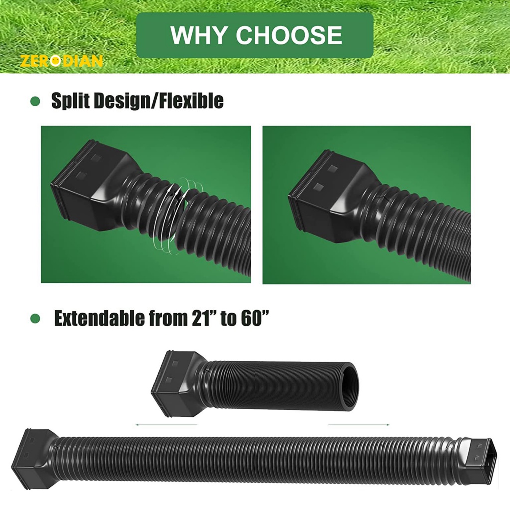 Zero Set Downspout Extender Downspout Gutter Connector Rainwater