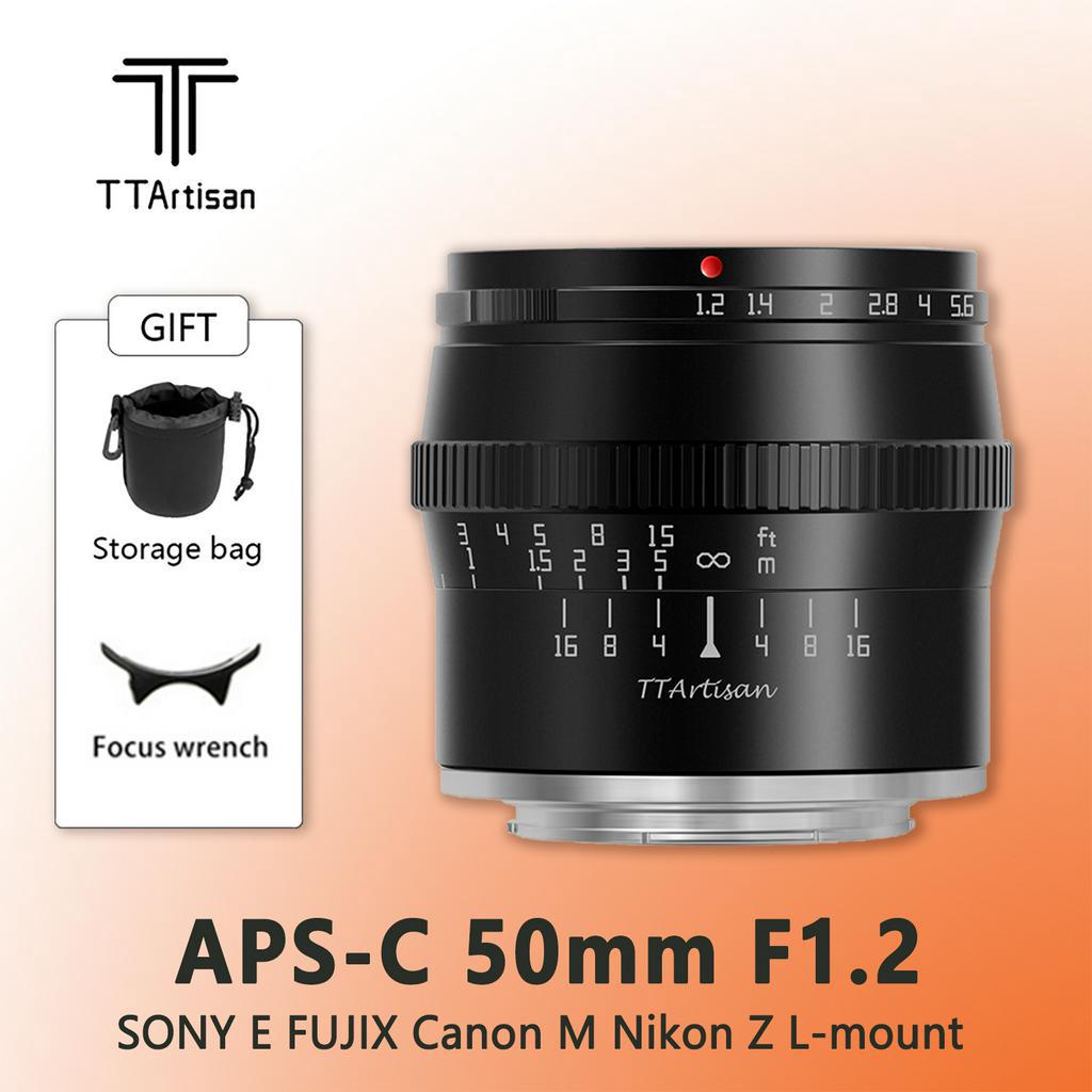 Ttartisan 50mm F1.2 Macro Dslr Camera Lens For Sony E Canon Eos-m 