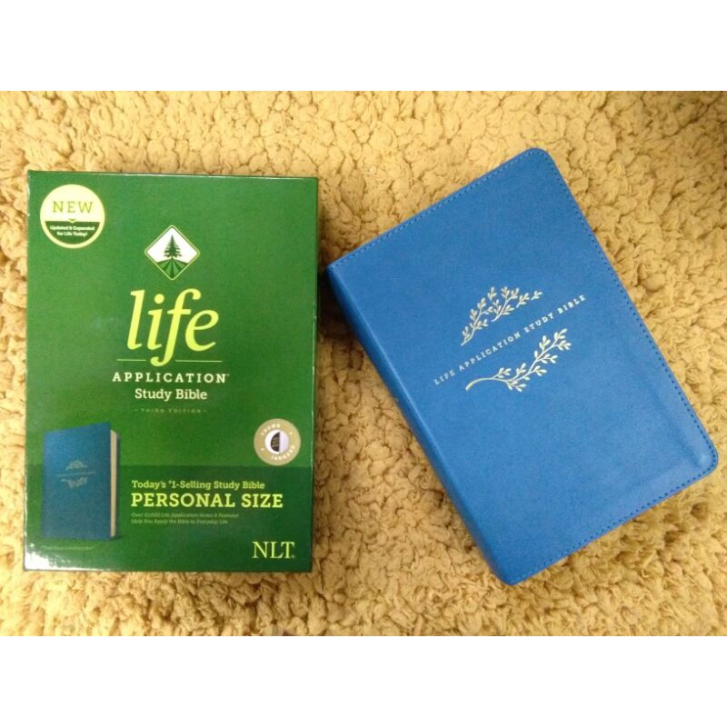 NLT LIFE APPLICATION STUDY BIBLE TEAL BLUE LEATHERLIKE 3RD EDITION ...