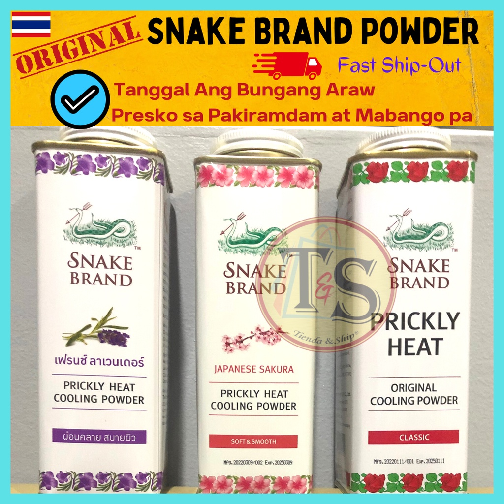 Tienda & Ship [Original] Snake Brand Powder Prickly Heat 280gLavender