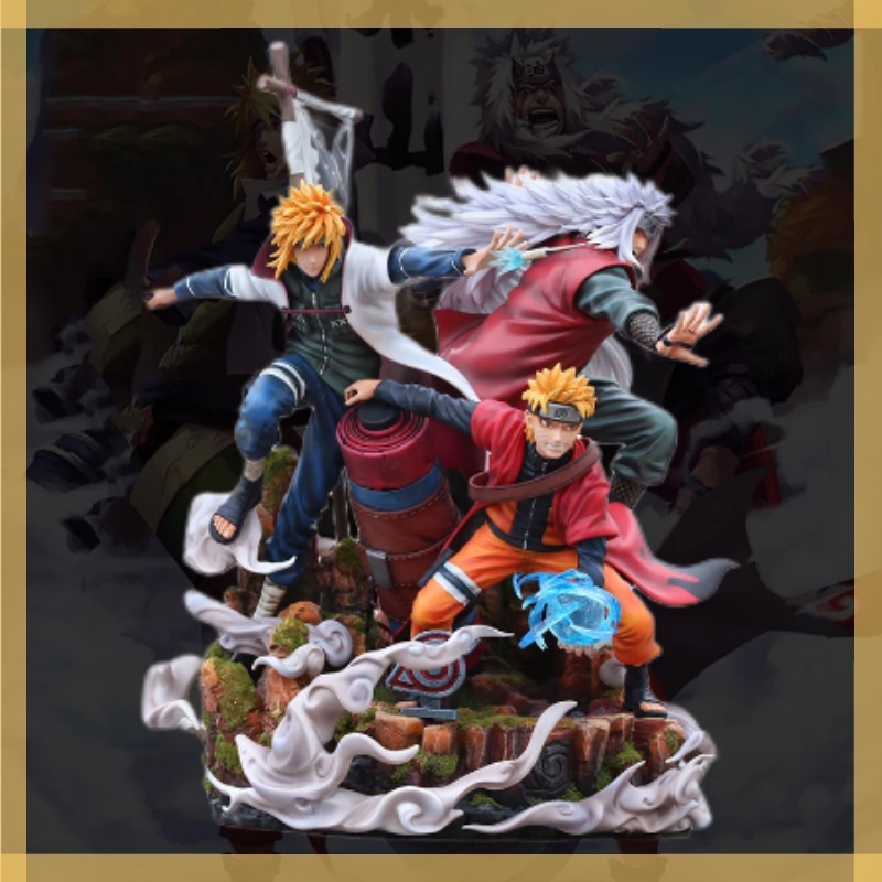 Naruto Shippuden Anime Model Namikaze Minato Uzumaki Naruto Jiraiya GK ...