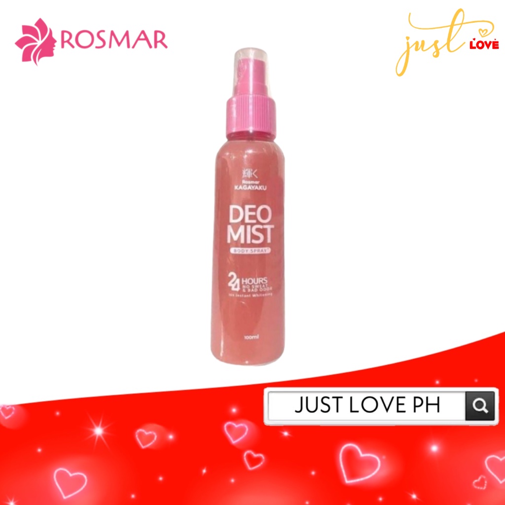 Rosmar Kagayaku Deo Mist Body Spray 100ml | Shopee Philippines