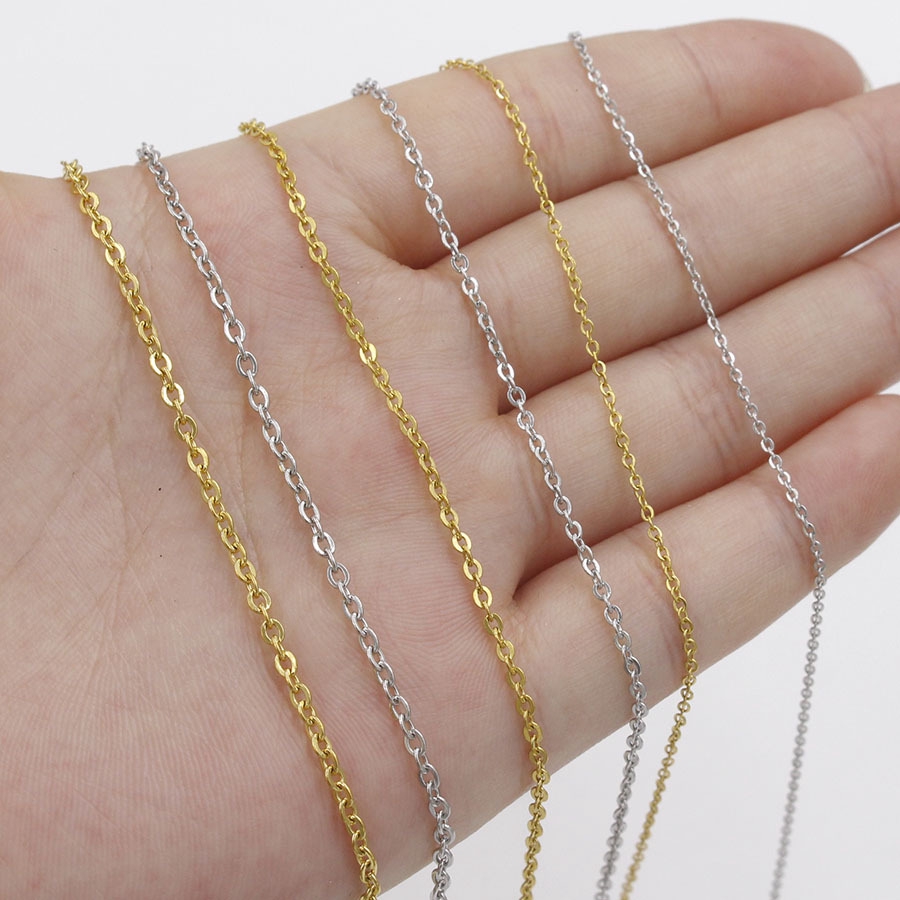 Cable chain sale necklace gold