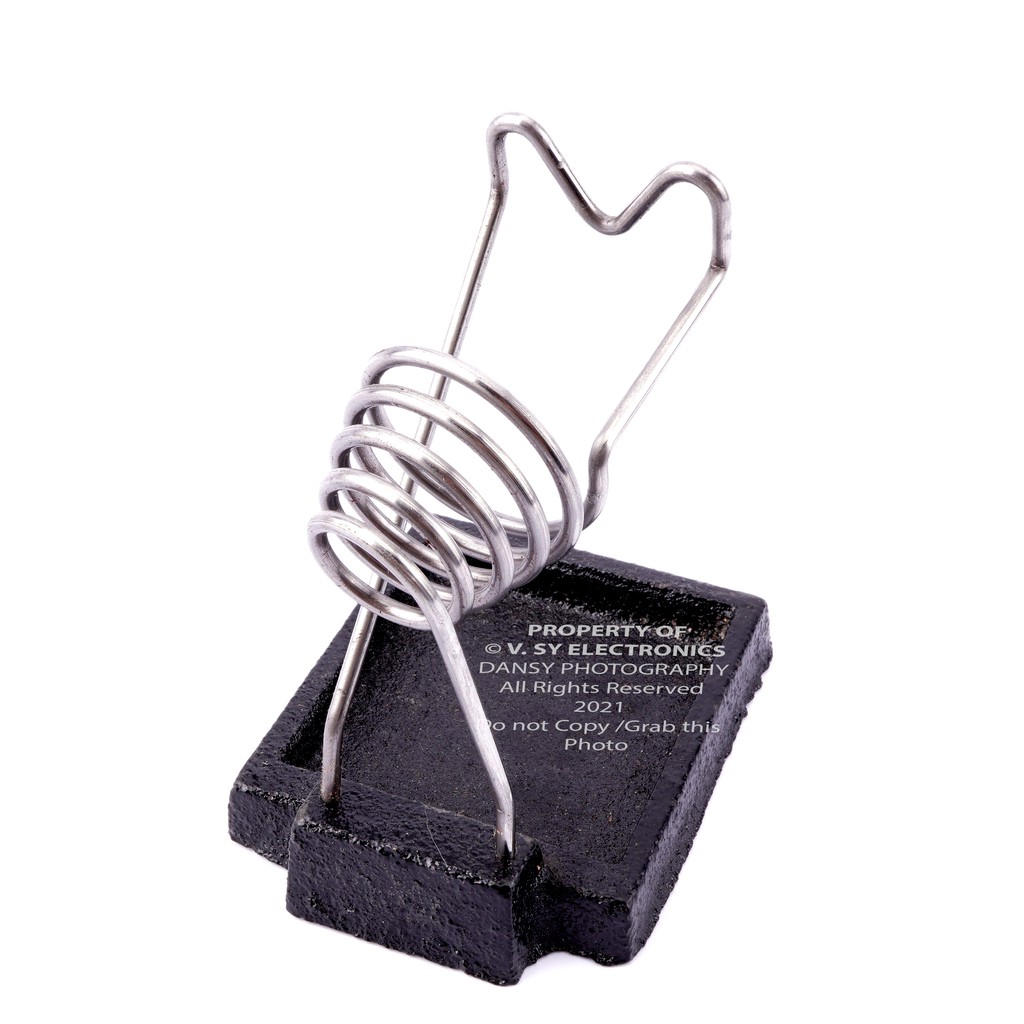 Heavy Duty Soldering Iron Stand Holder Spring Stainless Steel Metal ...