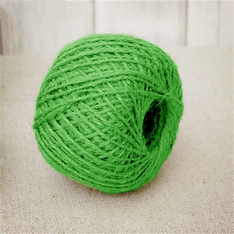 ( 10 30 100 meter ) Natural Textured Hessian Jute Twine String