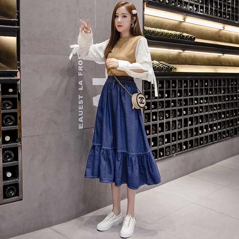 Long maong skirt outfit hotsell