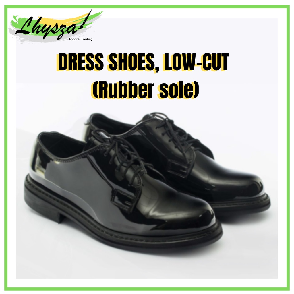 GIBSON 'S CLARINO DRESS SHOES (RUBBER SOLE) FOR MEN WET LOOK made from