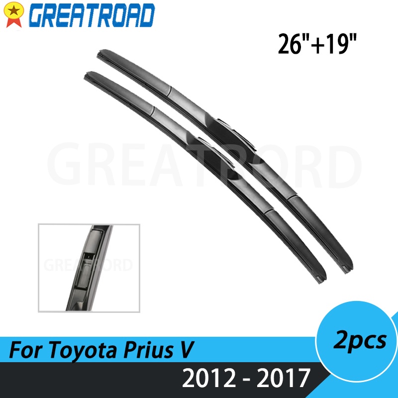 Wiper Front Wiper Blades For Toyota Prius V 2012 2017 Windshield