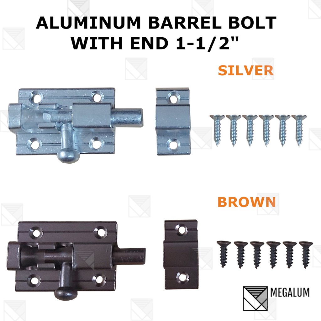 Aluminum Barrel Bolt 1-1/2 inch | Shopee Philippines