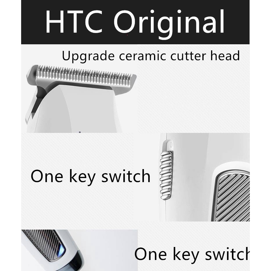HTC Original Hair Clipper Professional Boost Hair Razor Hair Cut With T ...
