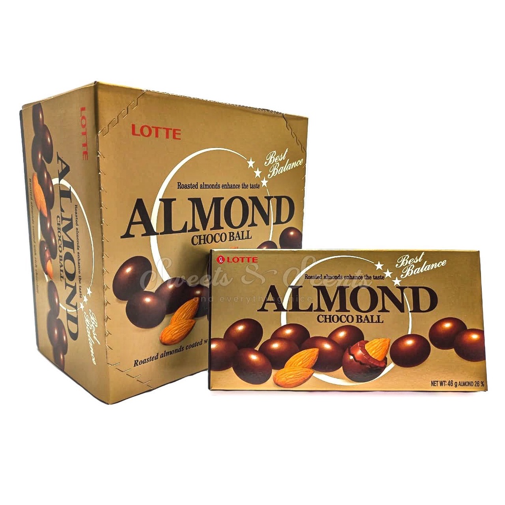 Lotte Almond Chocoball 46g Shopee Philippines