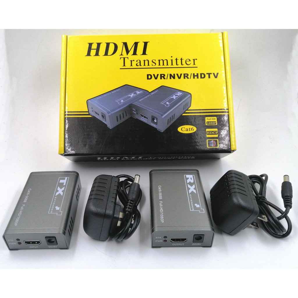 HDMI Extender CAT6 60m Extension as HDMI Splitter Transmitter Receiver