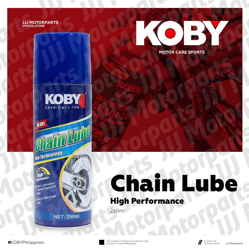 KOBY Chain Lube 250ml Standard Lubricant ORIGINAL KOBY Shopee Philippines