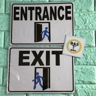 Shop entrance and exit signage for Sale on Shopee Philippines