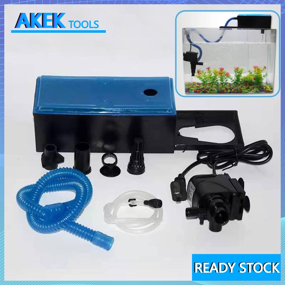 Top Filter for Aquarium 3 in 1 Power Head Pump Air Oxygen Aerator Cycle ...