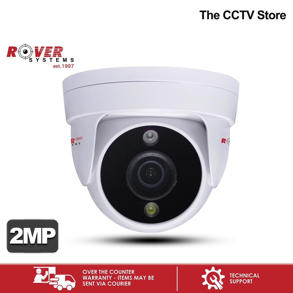 Rover Systems 2MP 1080P XVI Dual Light Dome CCTV Camera Indoor Security