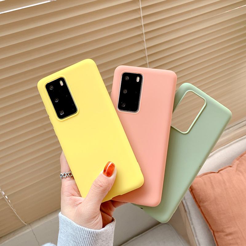 Samsung Galaxy S21 Plus S21 Ultra 5G Thin Soft Skin feel Touch Casing  Lovely Candy Color Matte Phone Case TPU Back Cover
