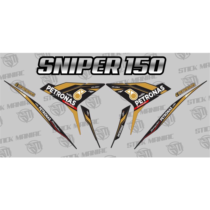 Yamaha Sniper 150 decals sticker, Petronas edition | Shopee Philippines