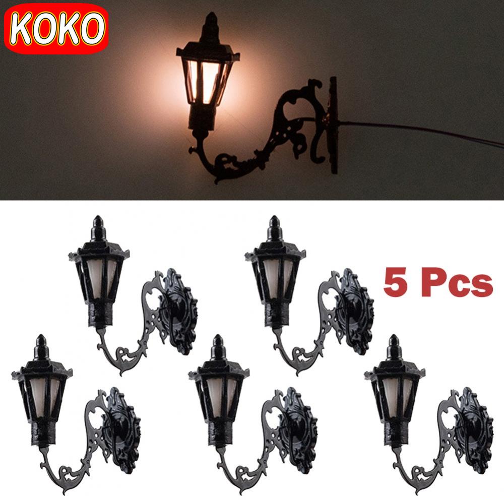 【BABYKO】5Pcs Railway Train Lamp Warm White Wall Lights LED Street Light ...