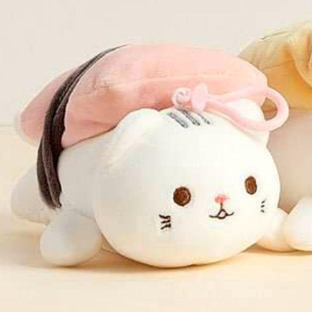 ❤ SUSHI CAT BAG CHARM KEYCHAIN PLUSH CHARM (Tamagoyaki)OR