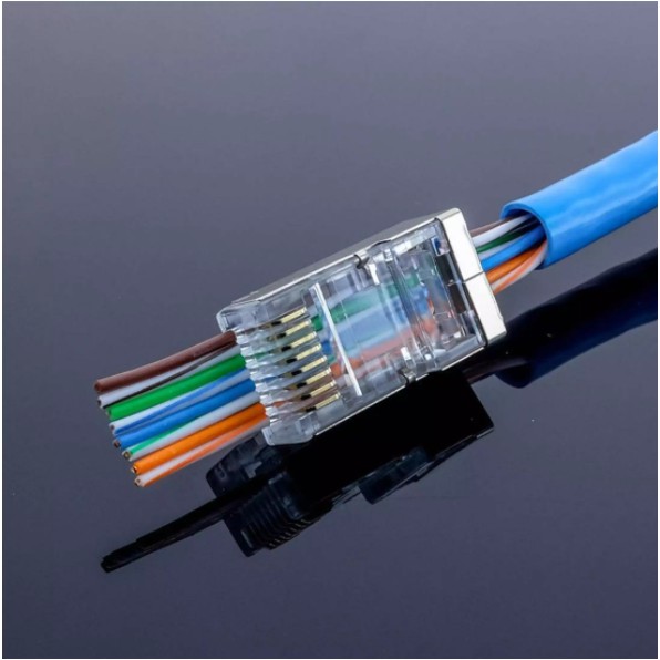 Allan 100PC RJ45 Passthrough/TAGUSAN Rj45/Metal Rj45/Rj45 Connector ...