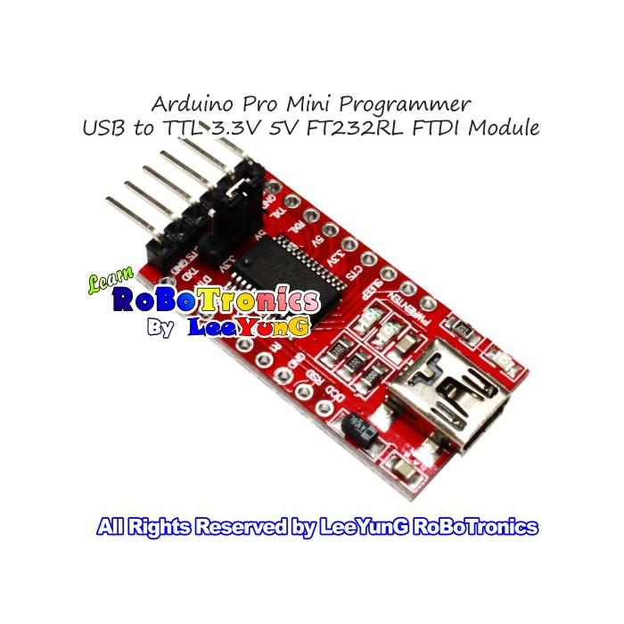 Arduino Programmer FT232RL FTDI USB to TTL Serial TX RX 3.3V 5V USB ...