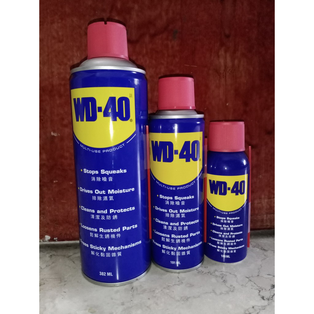 WD40 Multiuse product 100ml / 191ml / 382ml ( RUST REMOVER ) Shopee