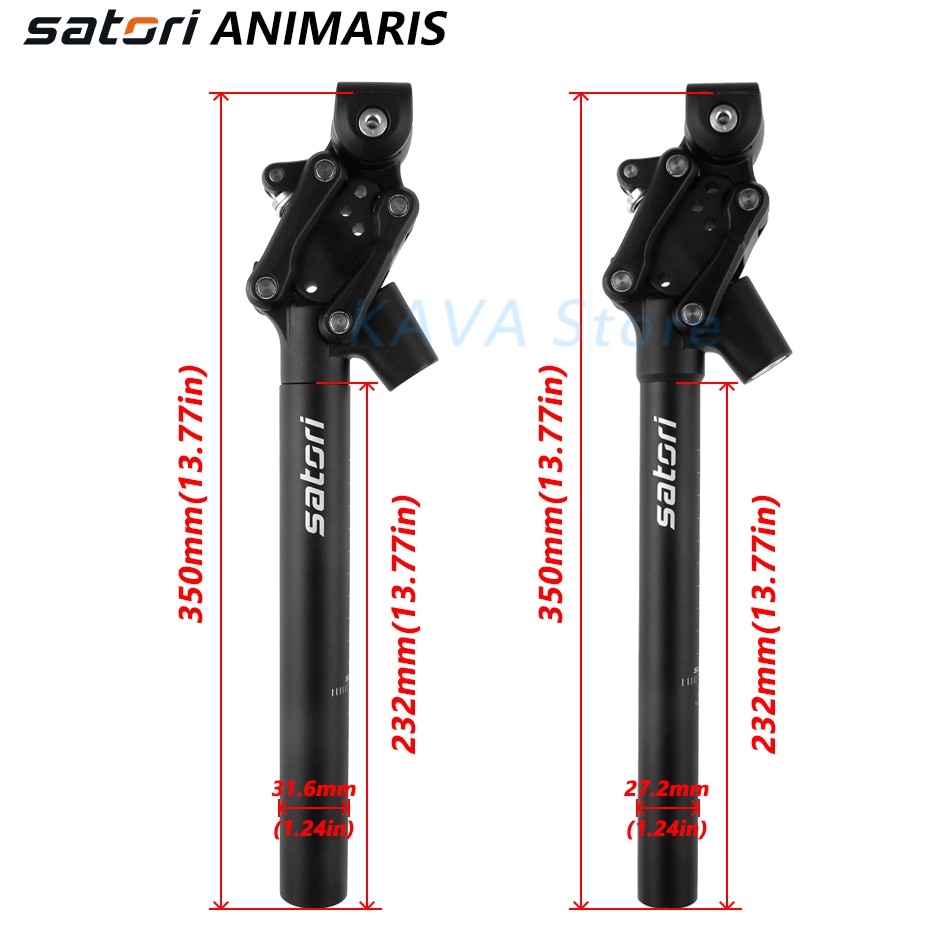 SATORI ANIMARIS bicycle Damping suspension seatpost mountain bike seat post 27.2 28.6 30.0 30.4 30.9 33.9mm X350MM tube Shopee Philippines